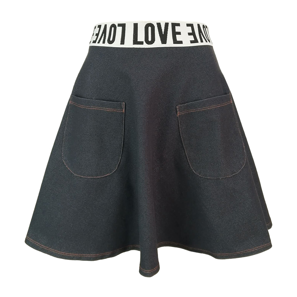 Love Denim Skater Skirt