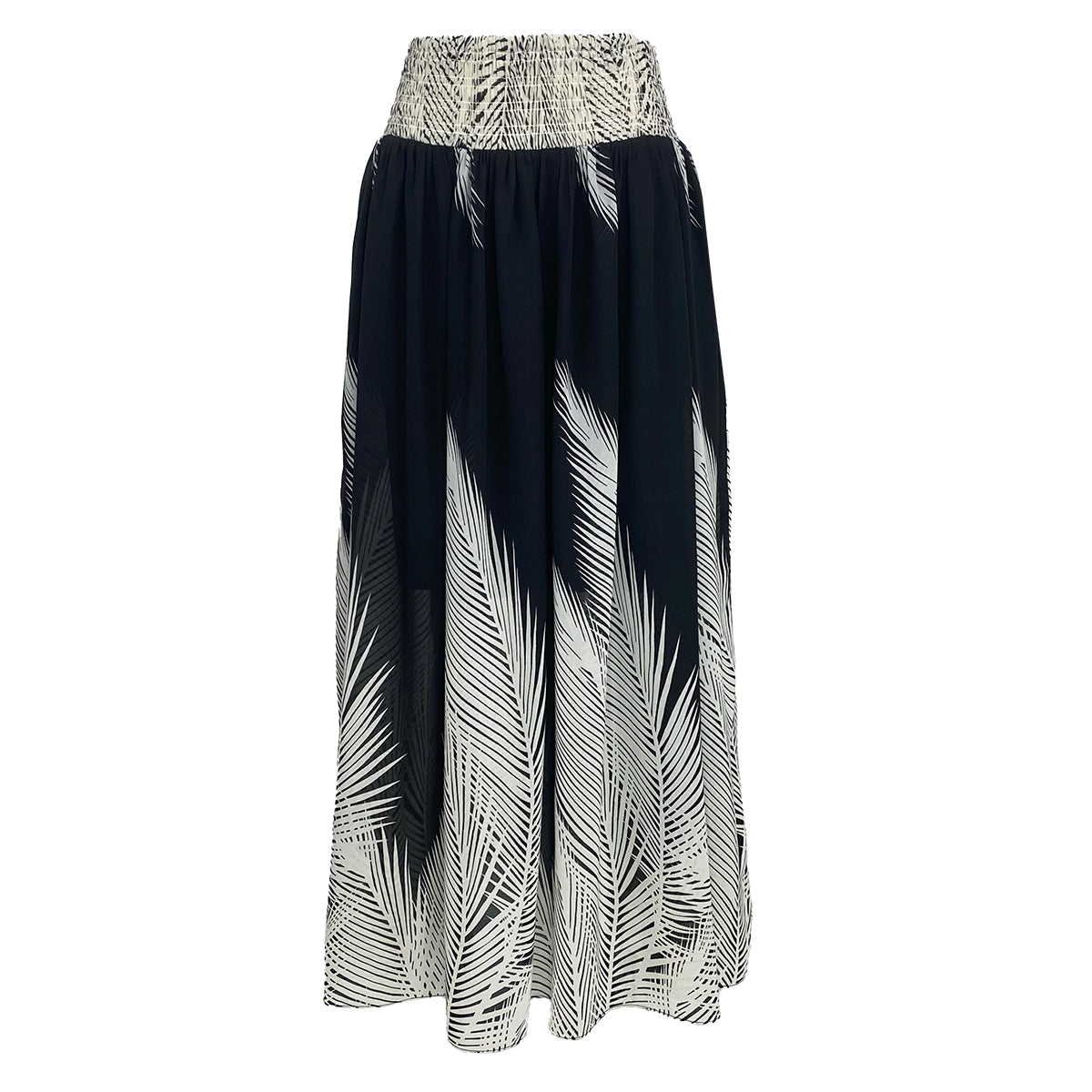 Frill Black and White Maxi Skirt