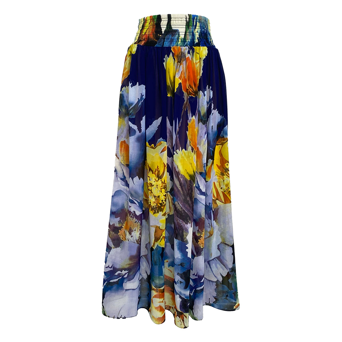 Frill Black and White Maxi Skirt