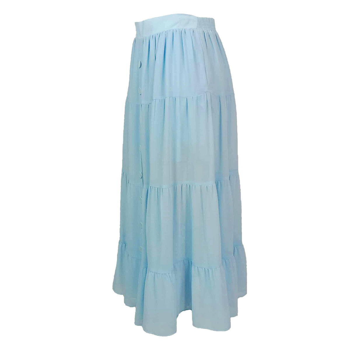 Tiered Hi Slit Layered Skirt Sunflower