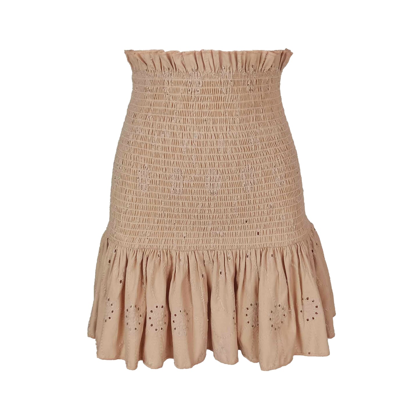 Britney Multiway Cotton Eyelet Blouse and Smocking Skirt Set