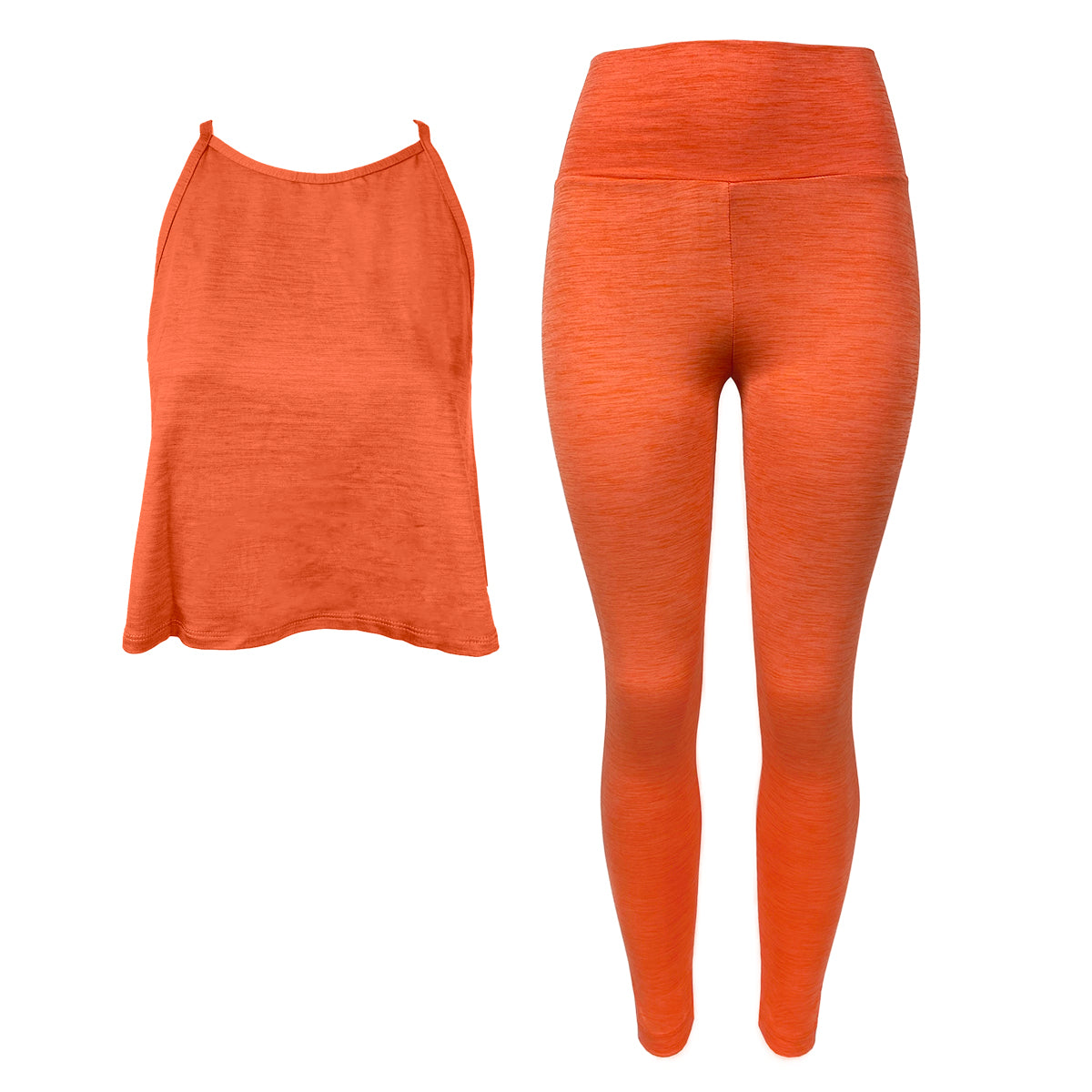 Four Way Stretch Spandex Leggings and Halter Top Set