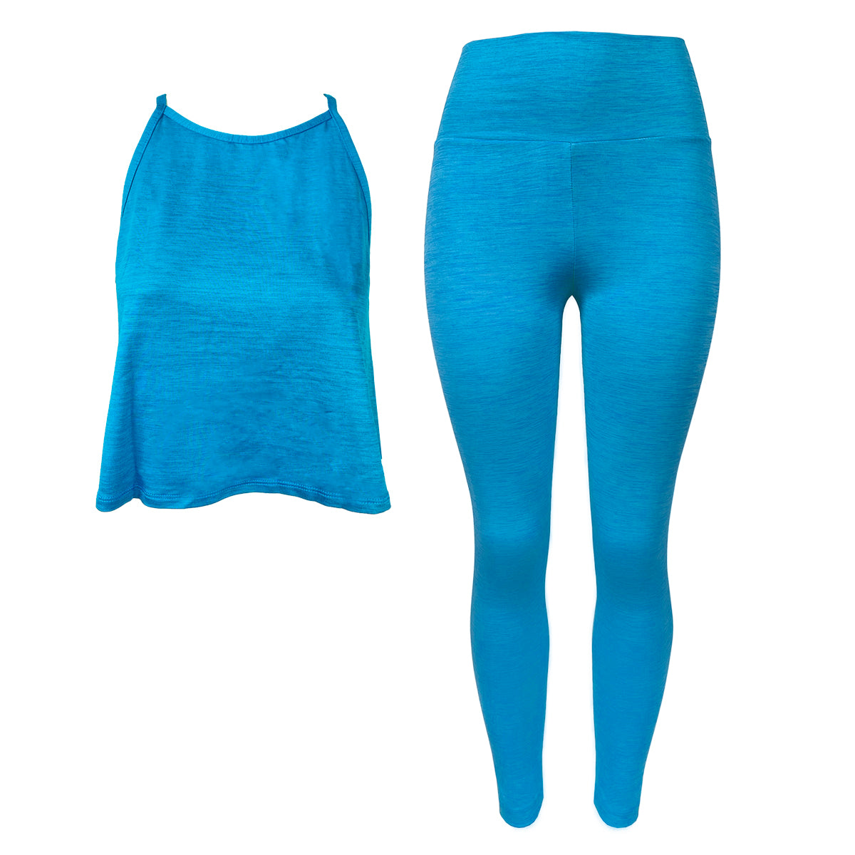 Four Way Stretch Spandex Leggings and Halter Top Set