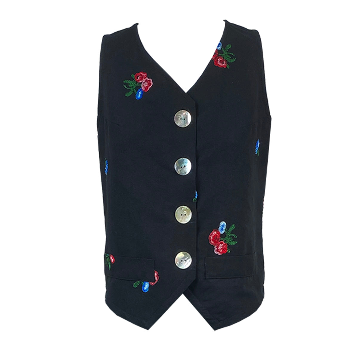 Cotton Embroidery Vest and Maxi Skirt
