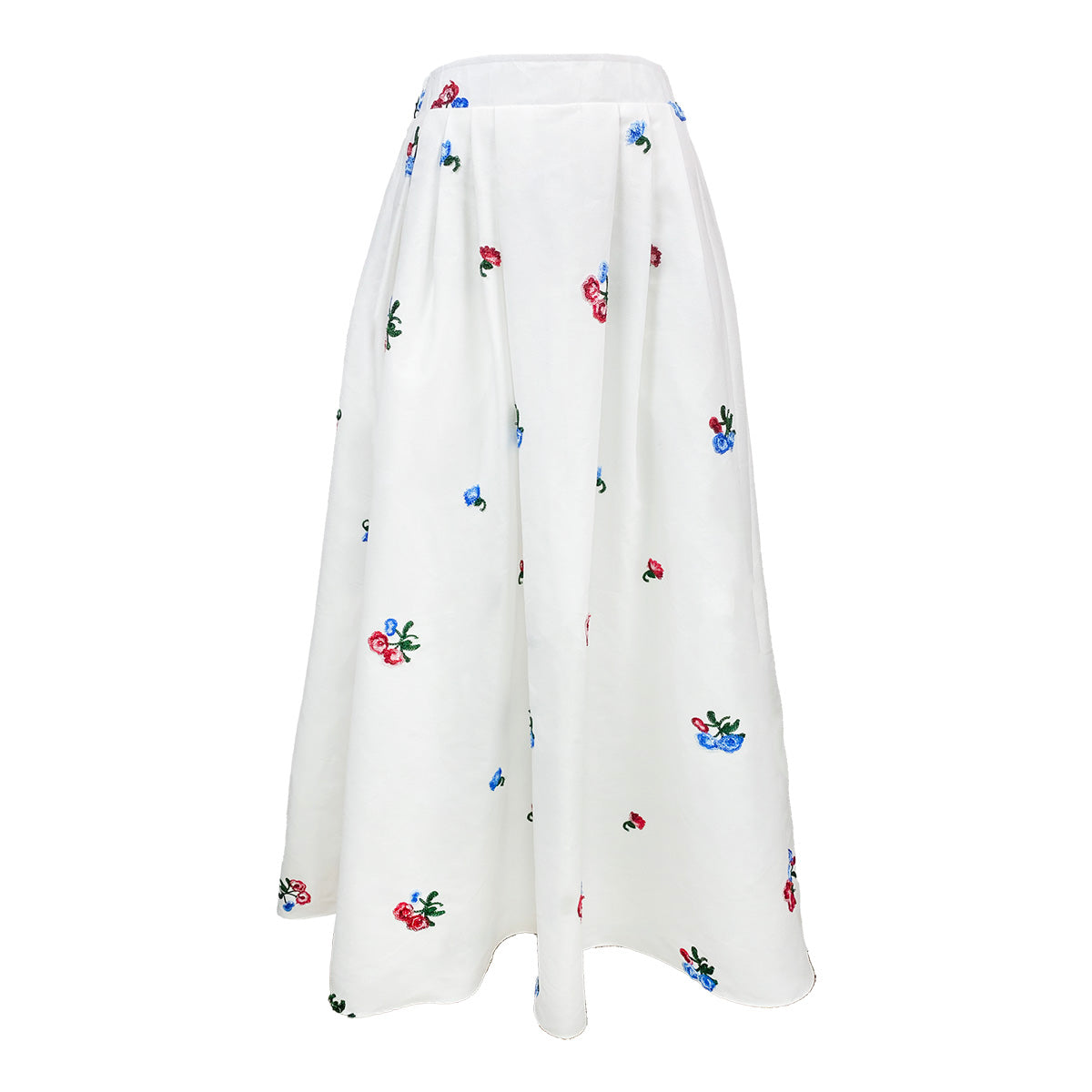 Cotton Embroidery Vest and Maxi Skirt