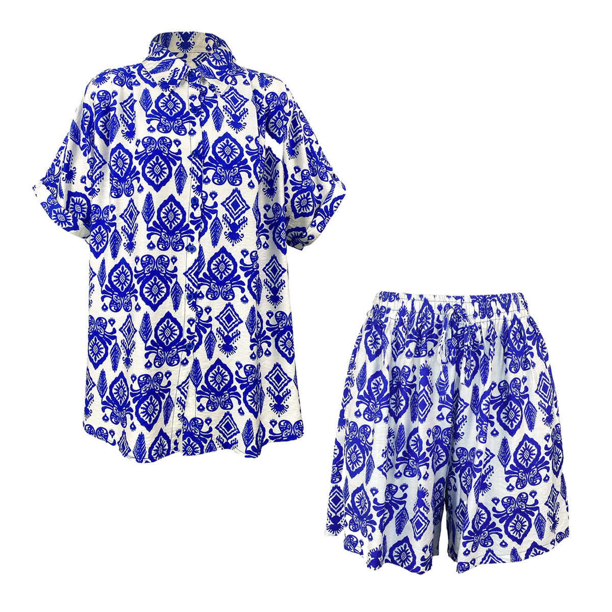 Resort Set Blouse and Shorts Stencil Set