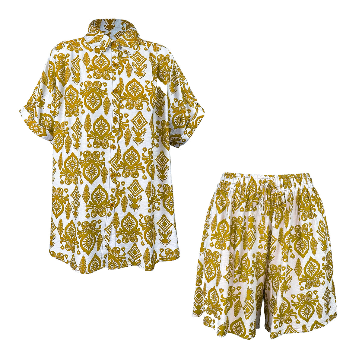 Resort Set Blouse and Shorts Stencil Set