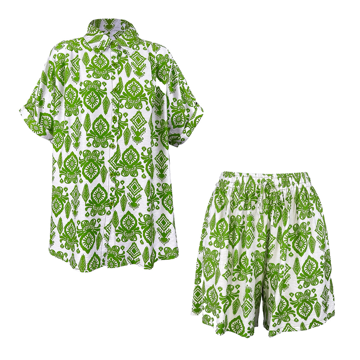 Resort Set Blouse and Shorts Stencil Set