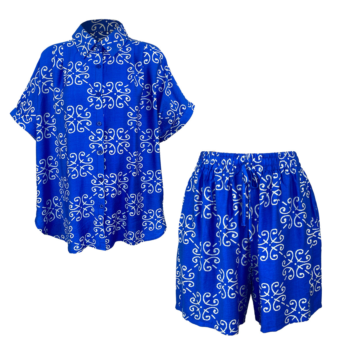 Resort Set Blouse and Shorts Stencil Set