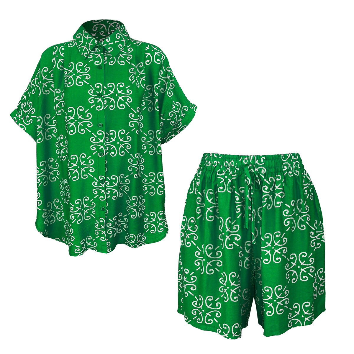 Resort Set Blouse and Shorts Stencil Set