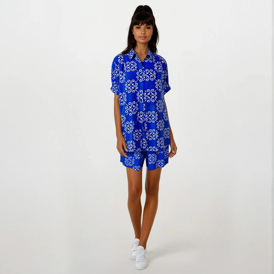 Resort Set Blouse and Shorts Stencil Set