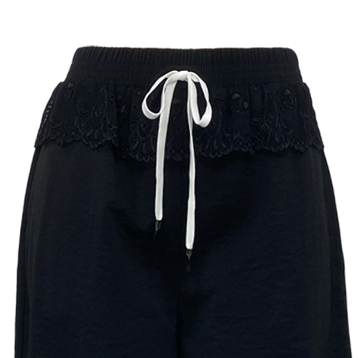 Lace Up Wide Leg Pants and Halter Top Set