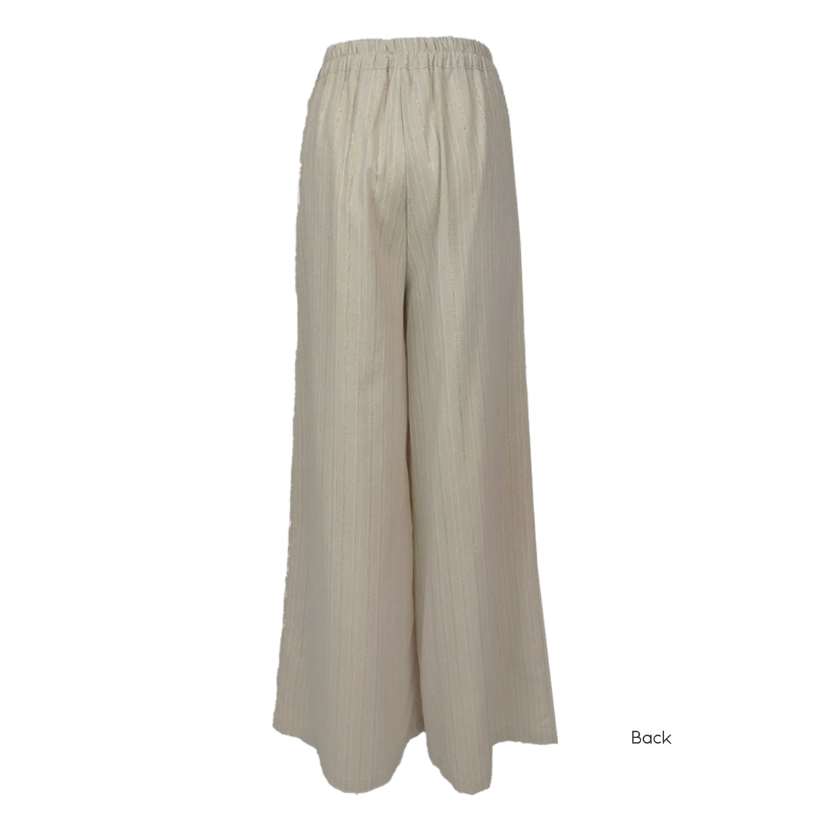 Resort Wear Lux Gold Stripes Blouse and Pants Set