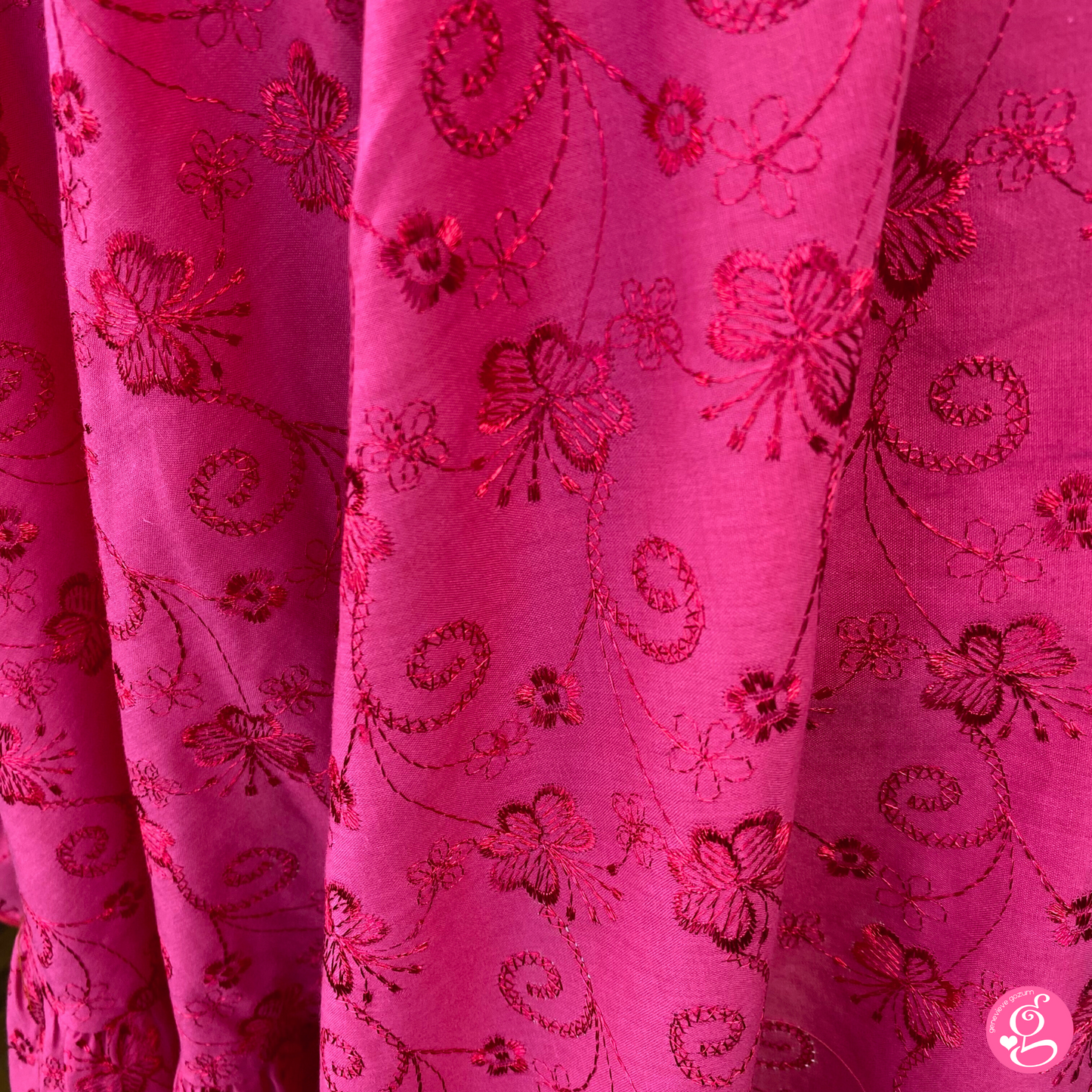 Satin Embroidery Butterfly Short Dress