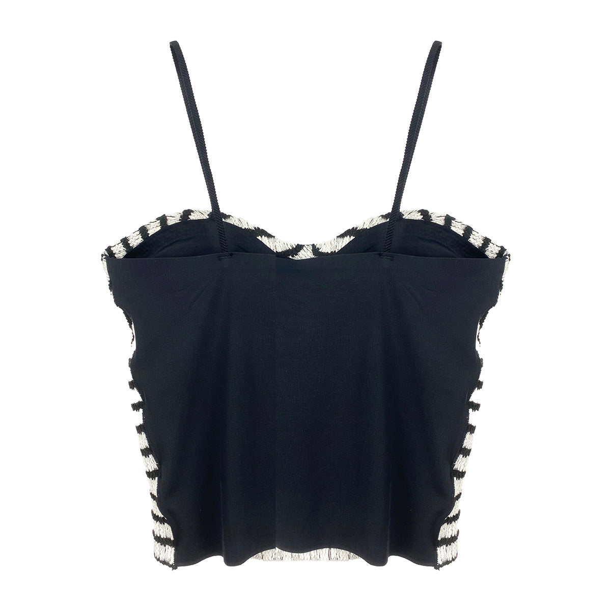 Royal Knit Tank Top Stripes with Bust Pads