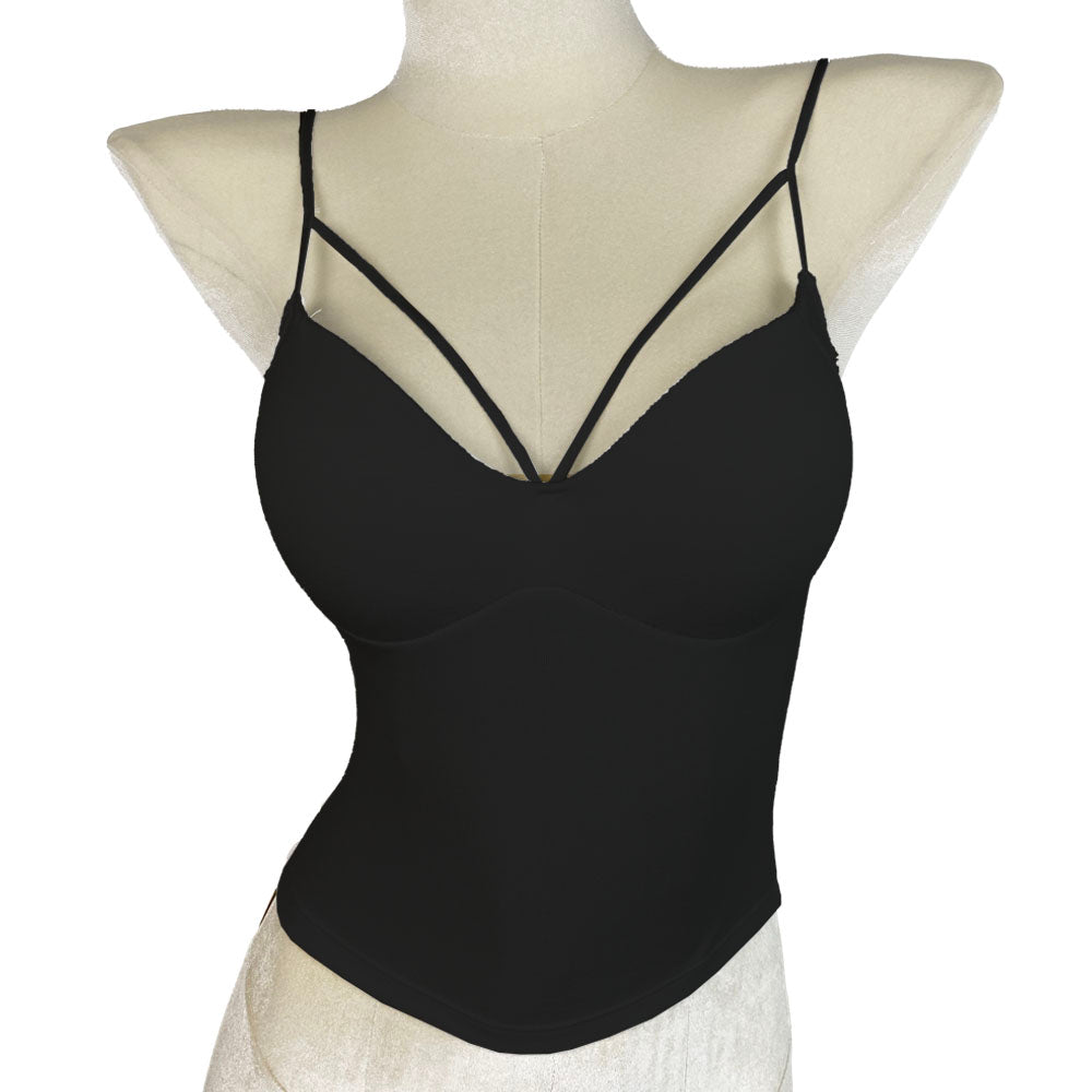 Sweetheart Strappy Ultralight Tank Top with Bust Pads