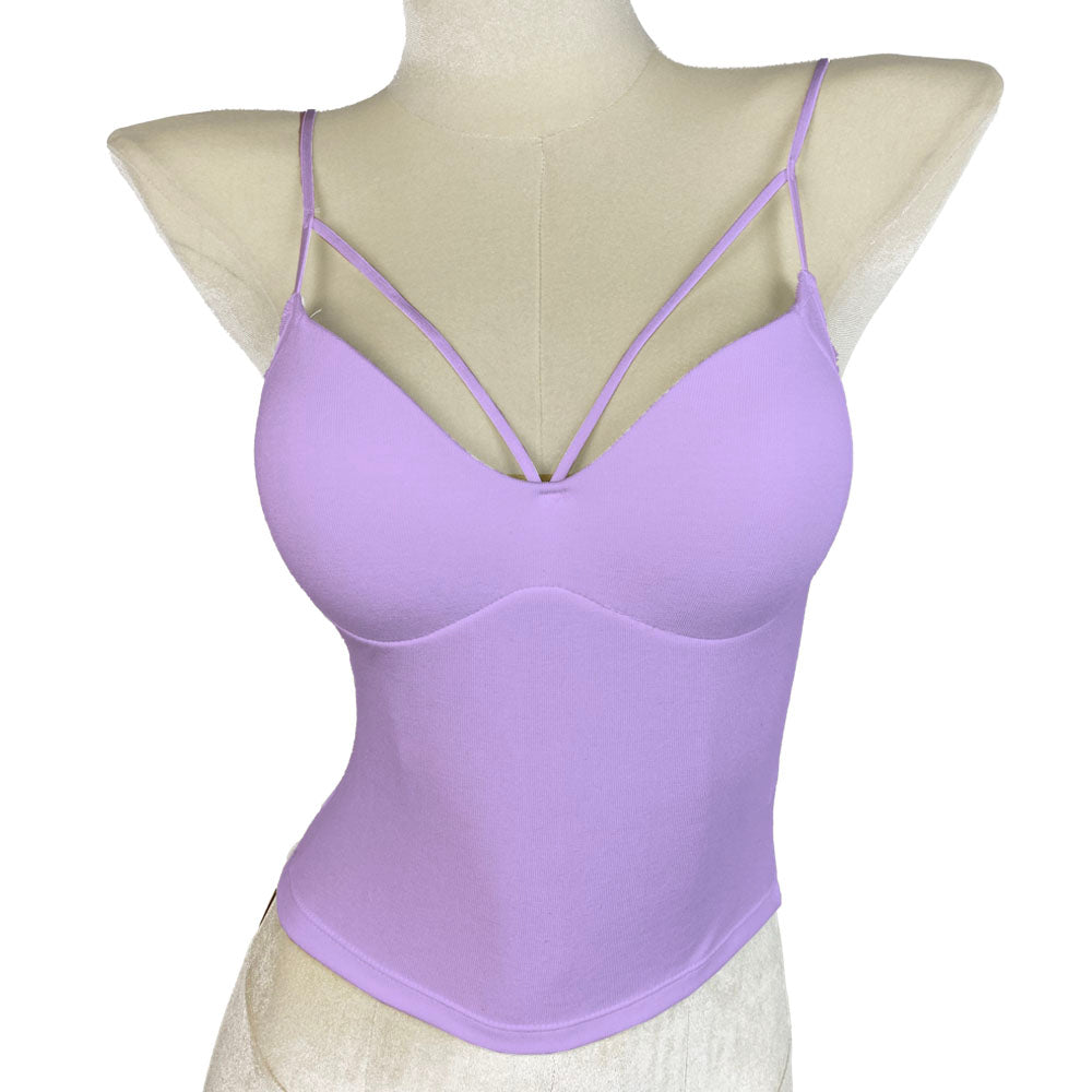 Sweetheart Strappy Ultralight Tank Top with Bust Pads