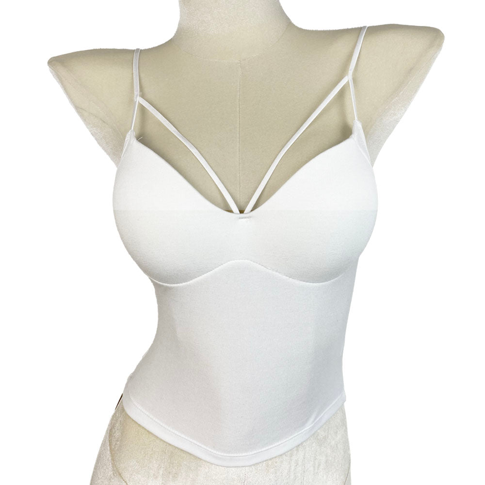 Sweetheart Strappy Ultralight Tank Top with Bust Pads