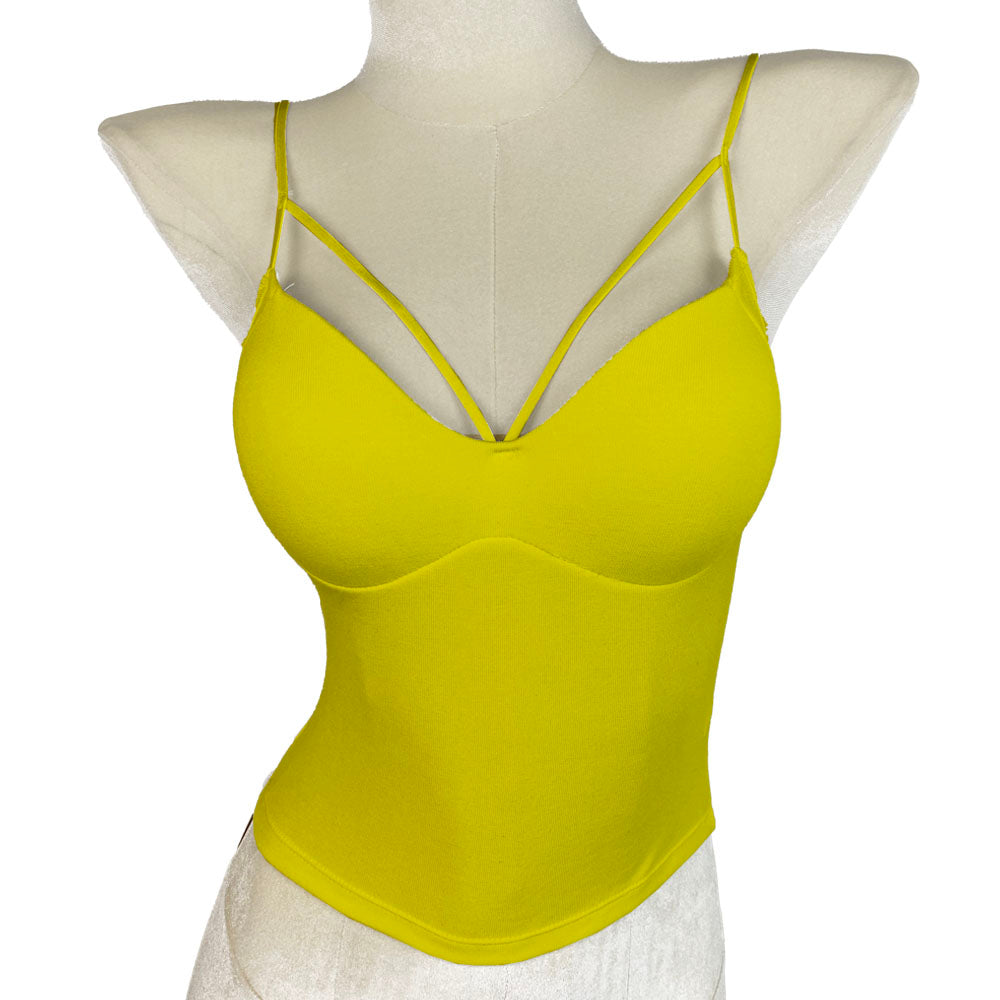 Sweetheart Strappy Ultralight Tank Top with Bust Pads