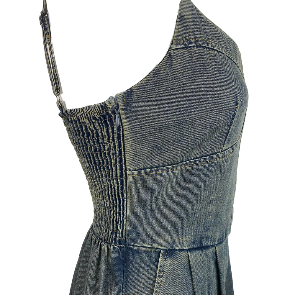 Sweet Denim Dress Sweetheart
