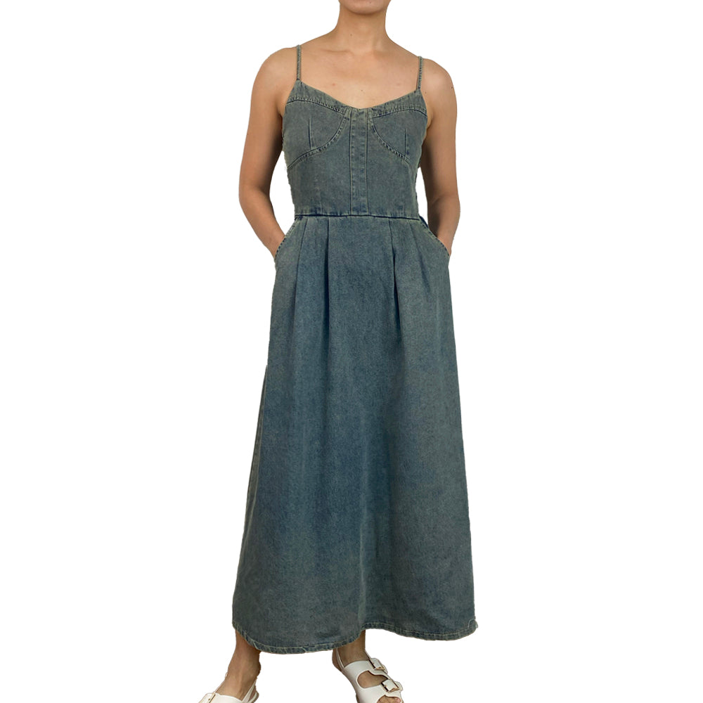 Sweet Denim Dress Sweetheart