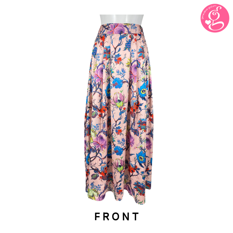 Satin Long Skirt