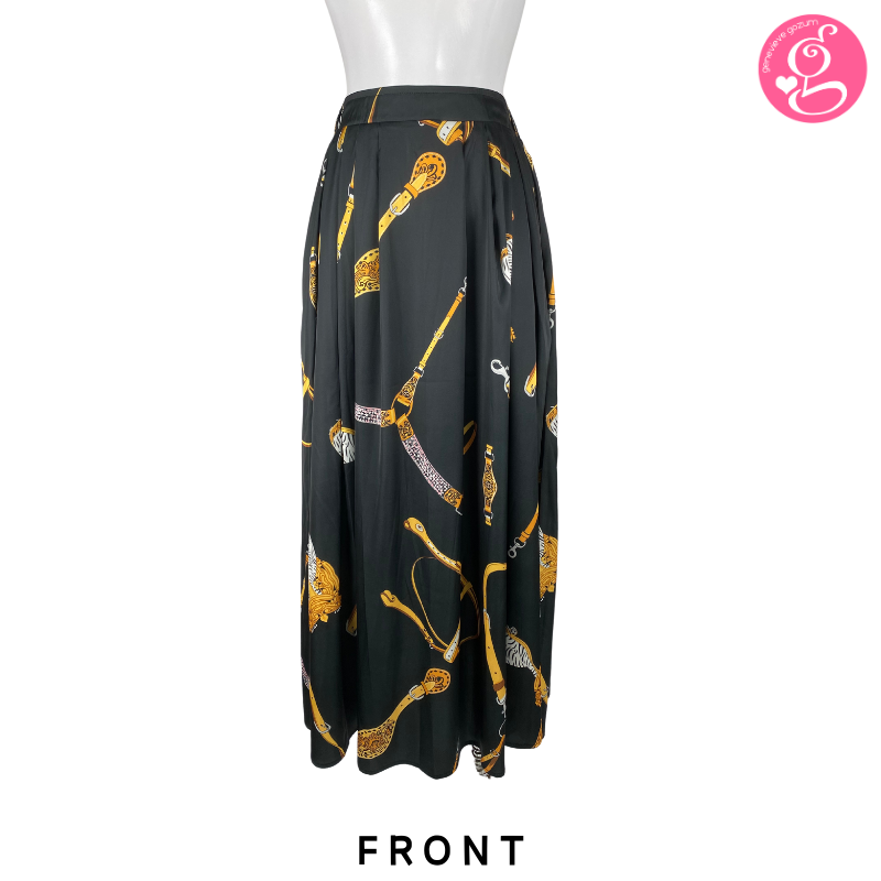 Satin Long Skirt