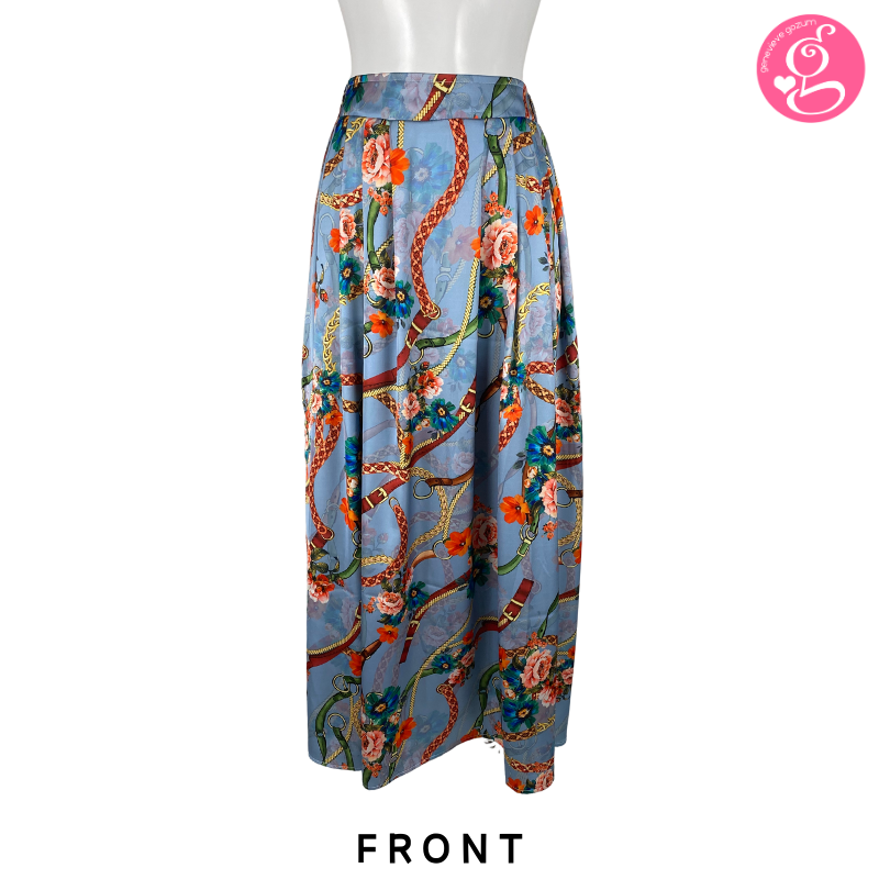 Satin Long Skirt