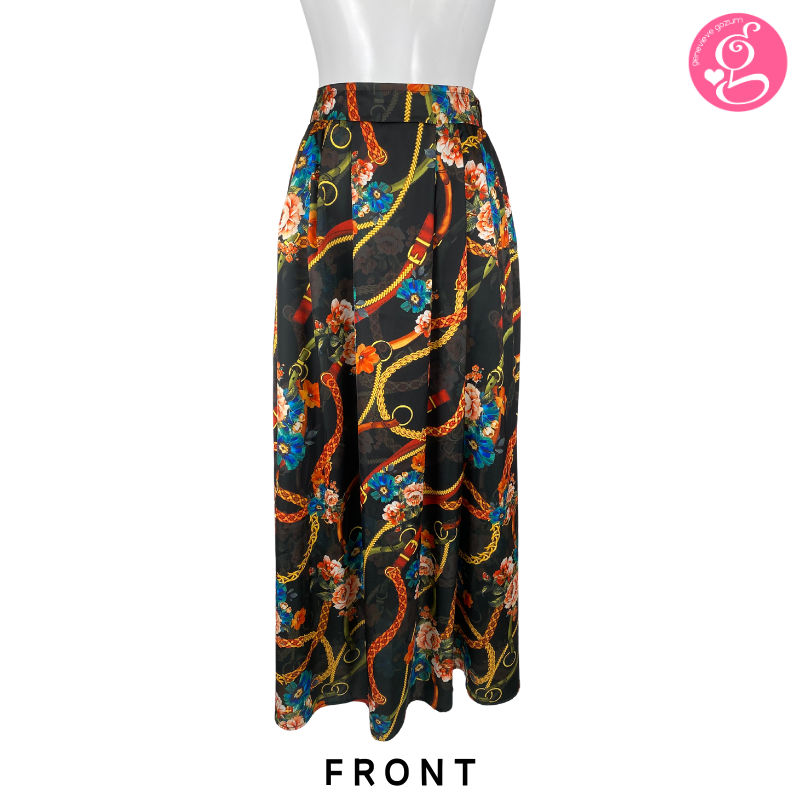 Satin Long Skirt