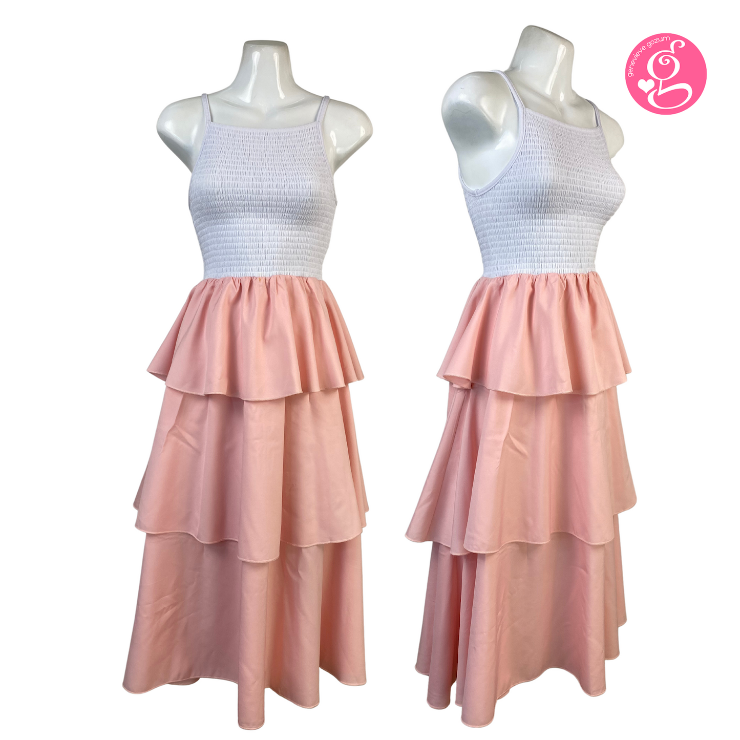 Genevieve Gozum Senorita Halter Smocking Dress
