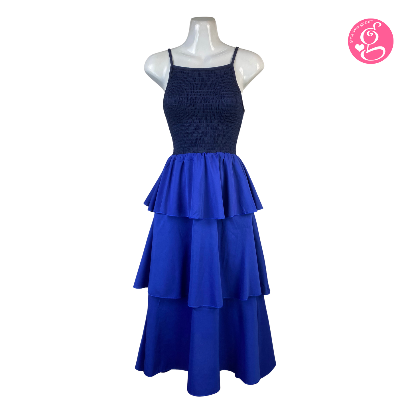 Genevieve Gozum Senorita Halter Smocking Dress