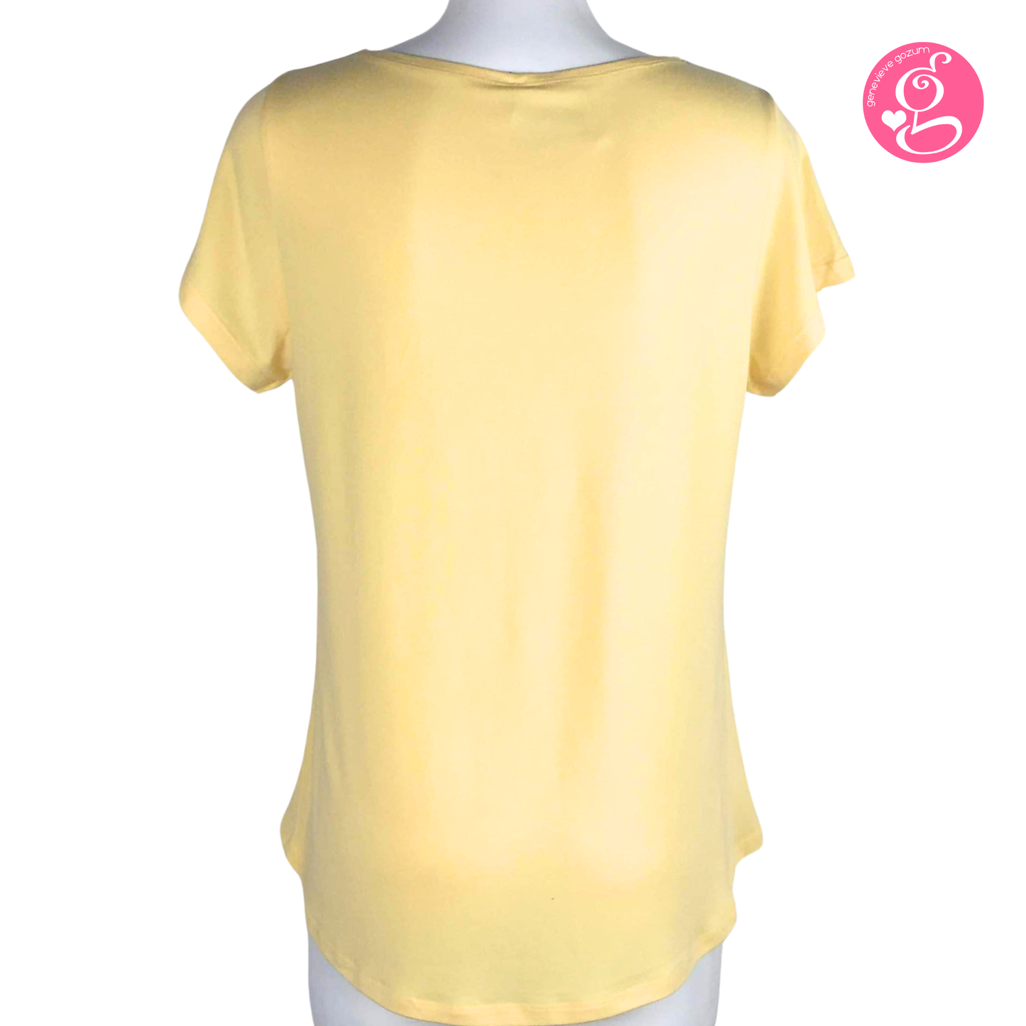 Genevieve Gozum Scoop Neck Blouse with Easy Fit