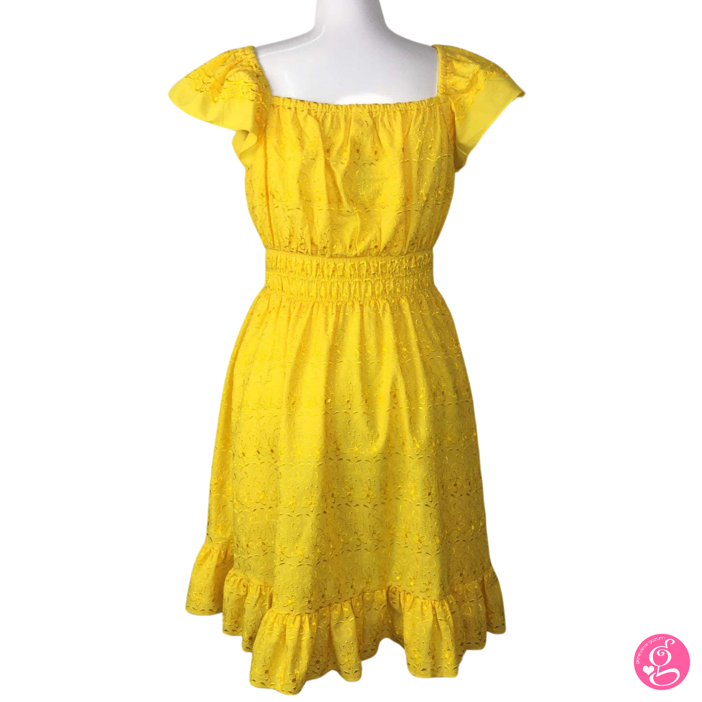 Satin Embroidery Butterfly Short Dress