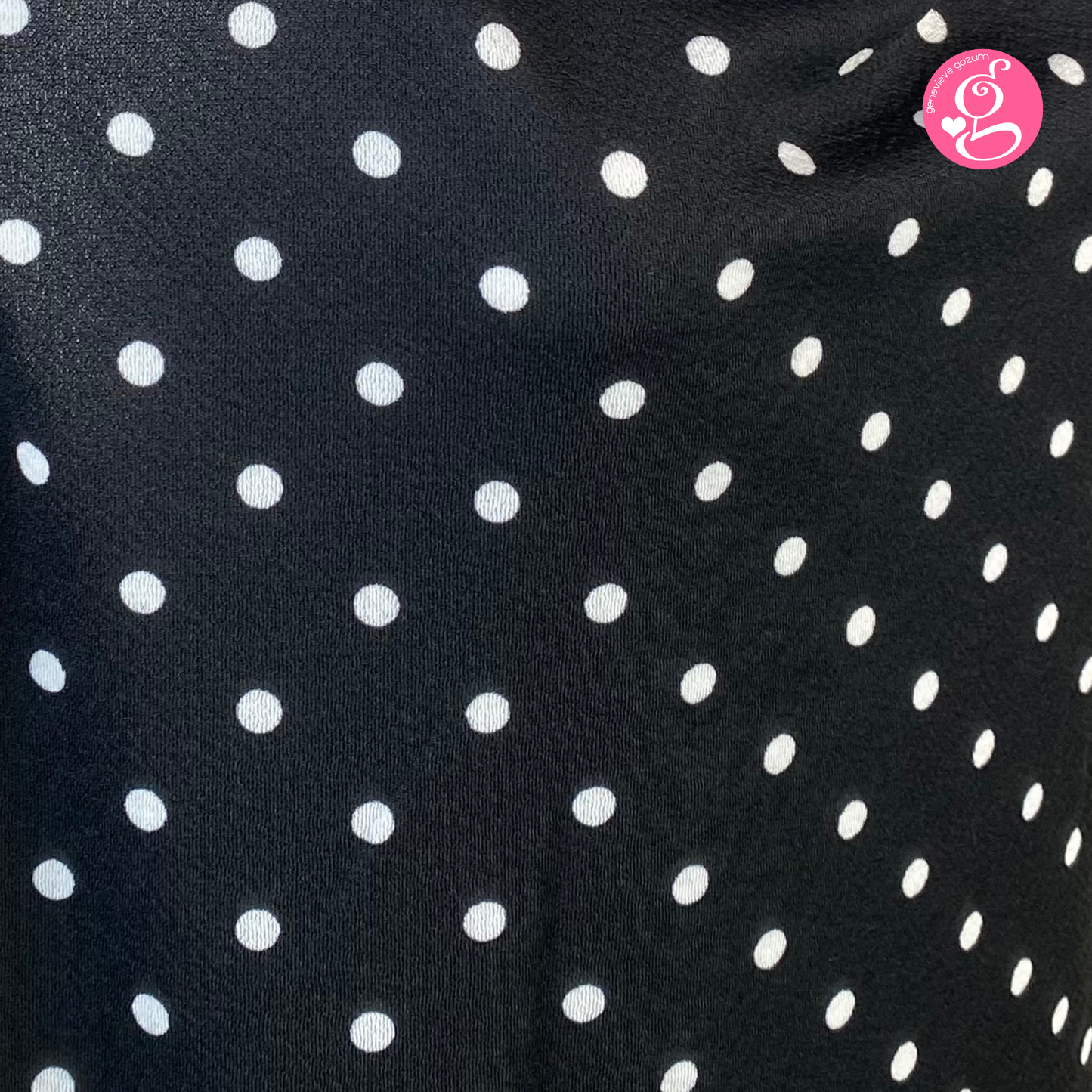 Sleeveless Simply Cowl Neck Polka Dress