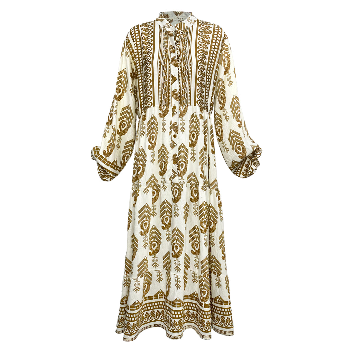 Resort Maxi Dress Aztec Print