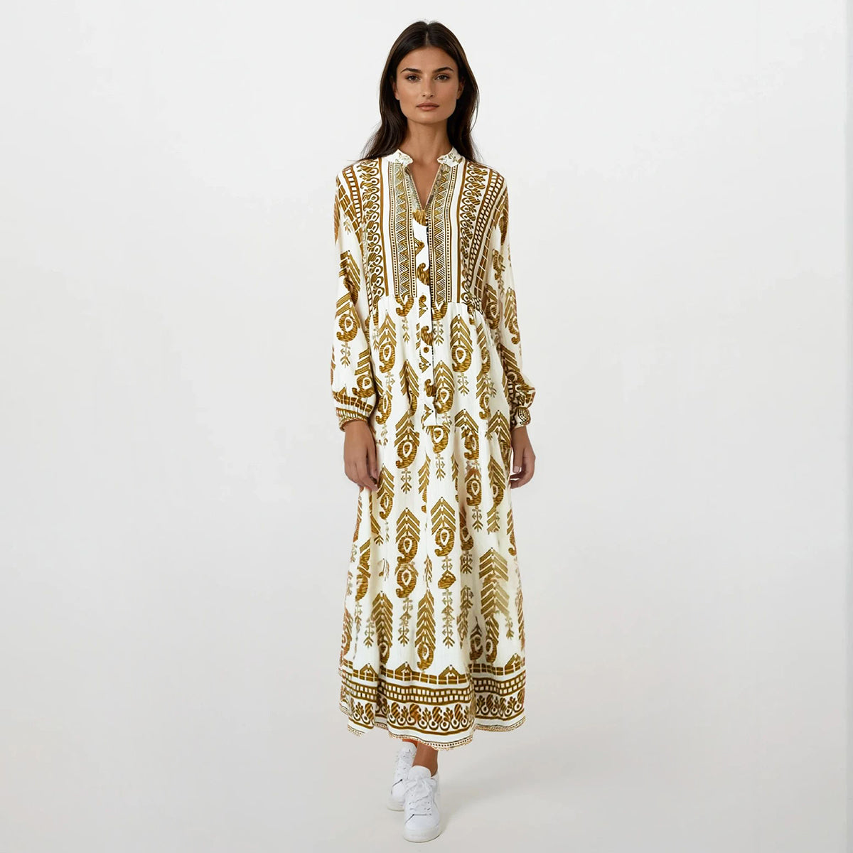Resort Maxi Dress Aztec Print