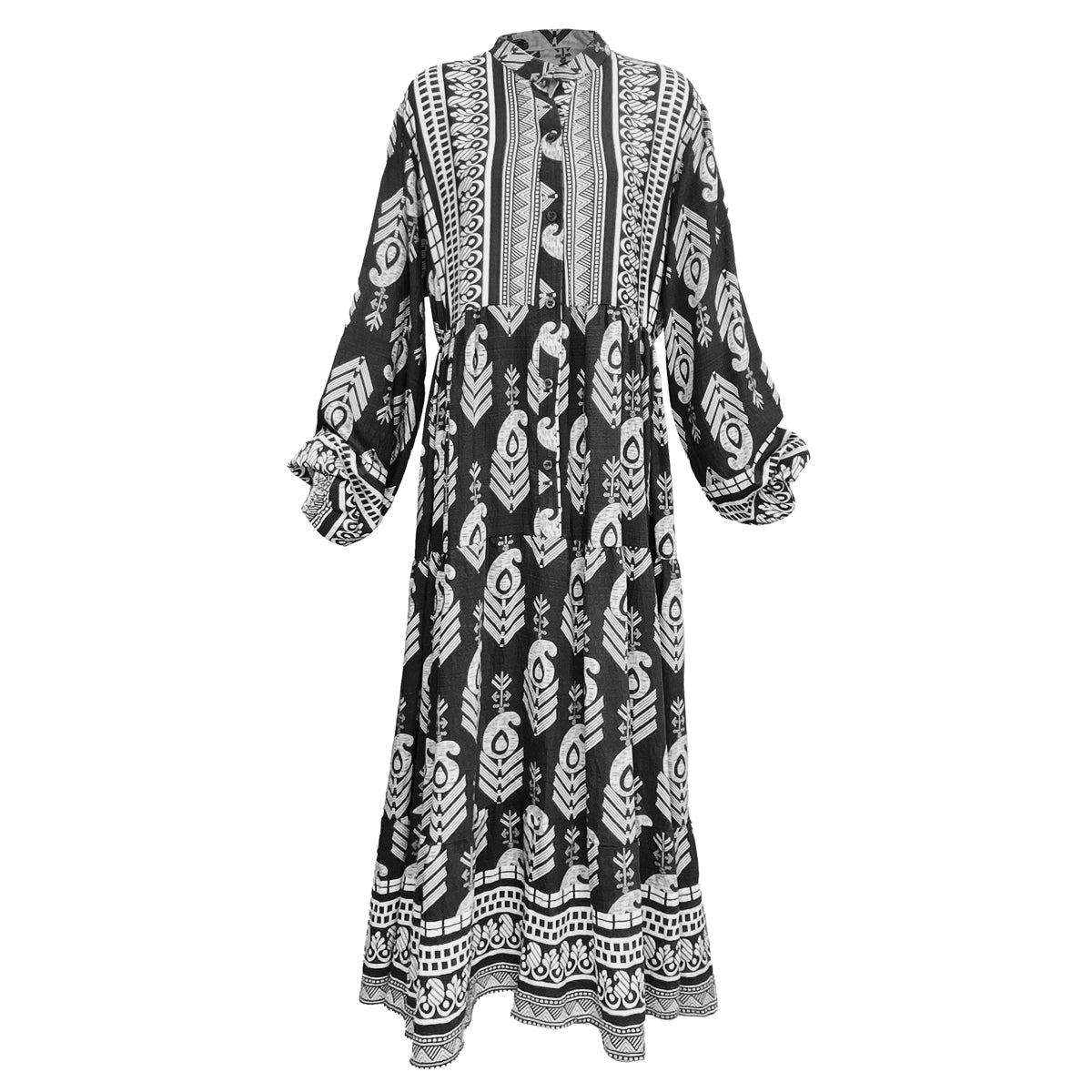 Resort Maxi Dress Aztec Print