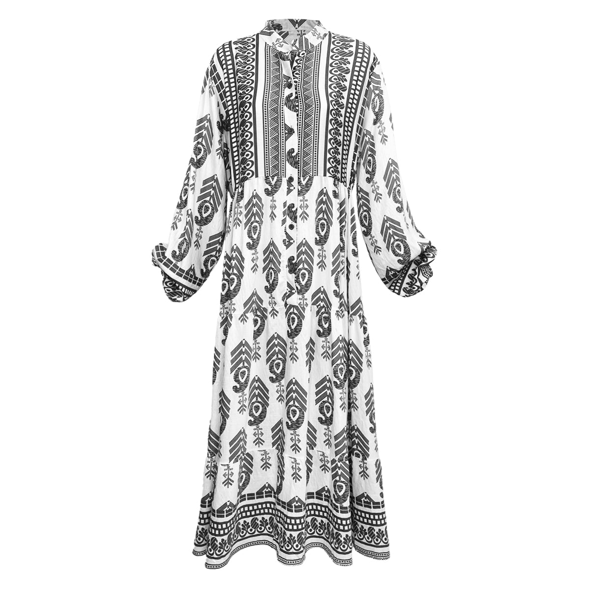 Resort Maxi Dress Aztec Print