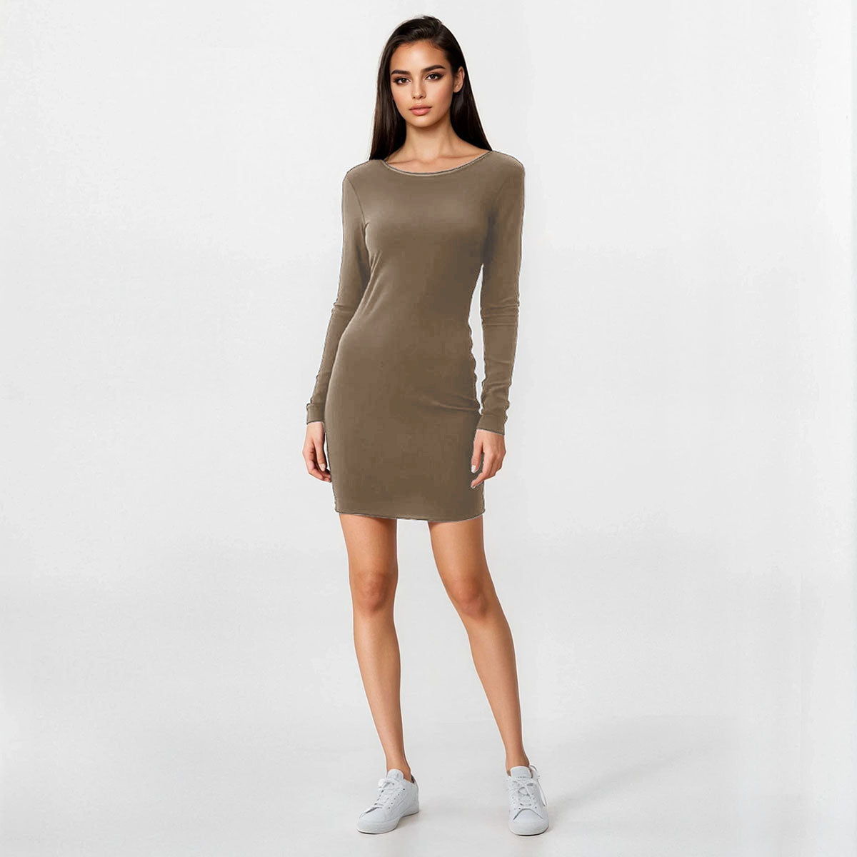 Dawn Backless Knee Length Dress