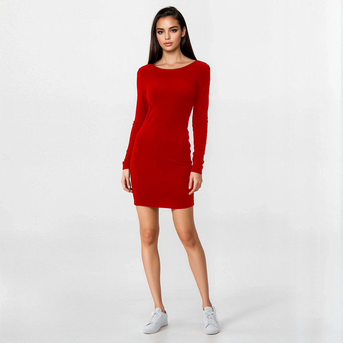 Dawn Backless Knee Length Dress