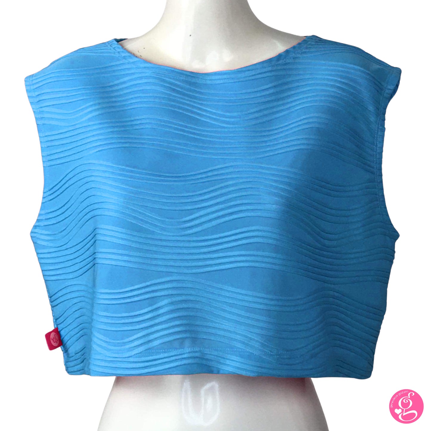 Cartoon Wave Loose Cropped Top