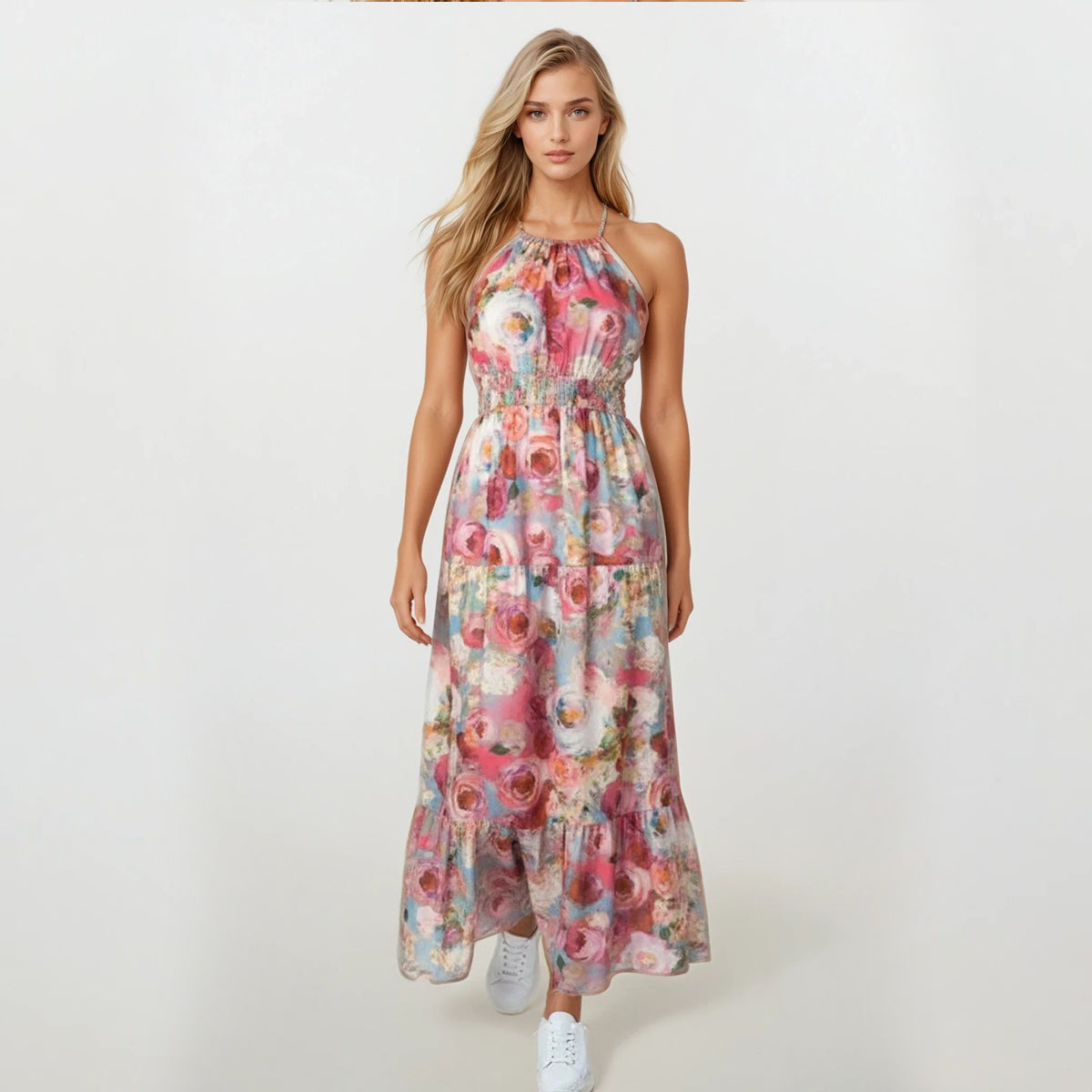 Organic Halter Maxi Dress