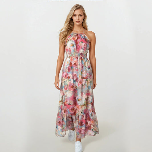 Organic Halter Maxi Dress