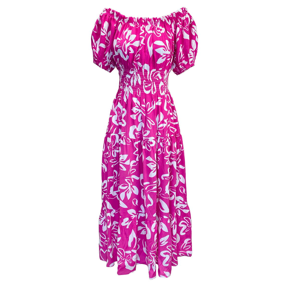 Sabrina Off Shoulder Maxi Dress Pucci Print