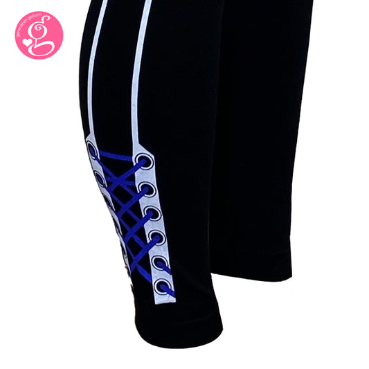 Seamless Leggings Shoe Lace Side