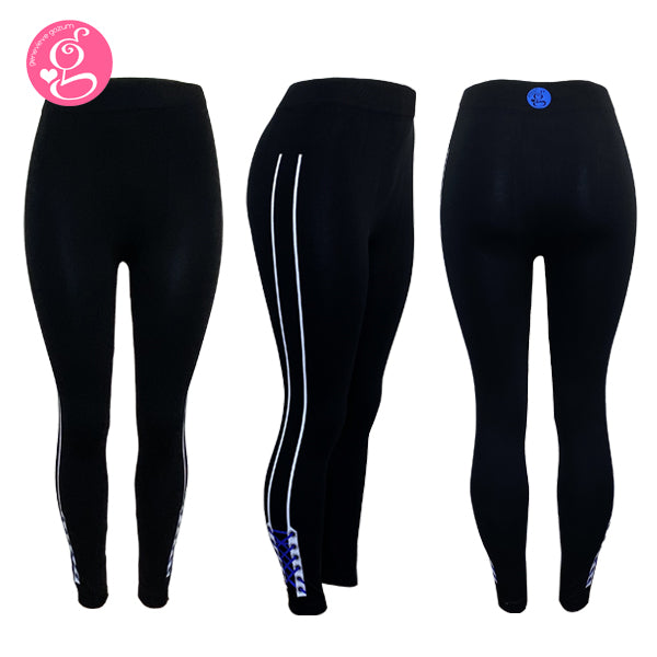 Seamless Leggings Shoe Lace Side