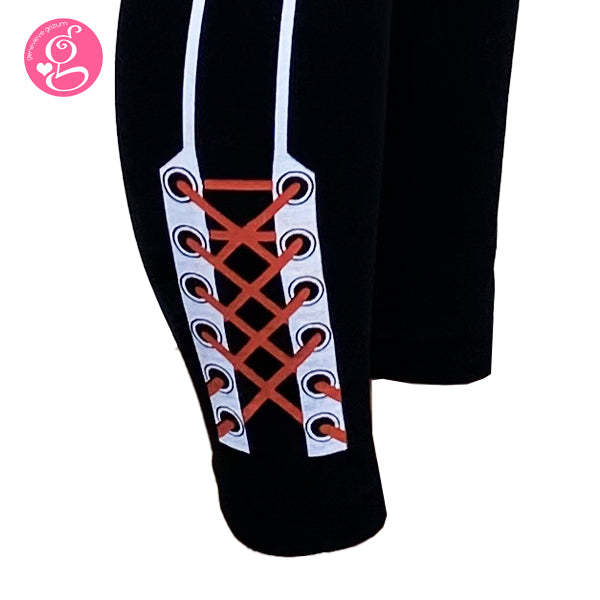 Seamless Leggings Shoe Lace Side