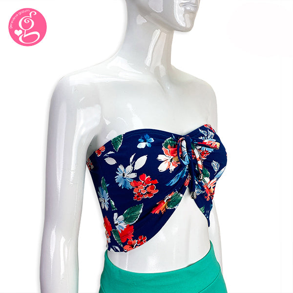 Sweetheart Bandeau with Floral Print - Pack of 2