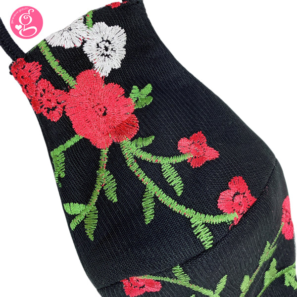 Embroidered Tulle Lace Face Mask