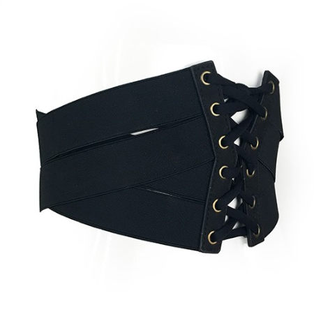 Tie Front Classic Corset Elastic Belt